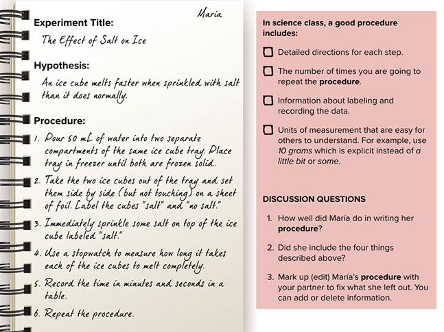 Lesson Writing A Procedure 7238